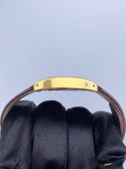 Cartier Tortue WA505031 Diamond 18K Rose Gold Ladies Watch - Watches