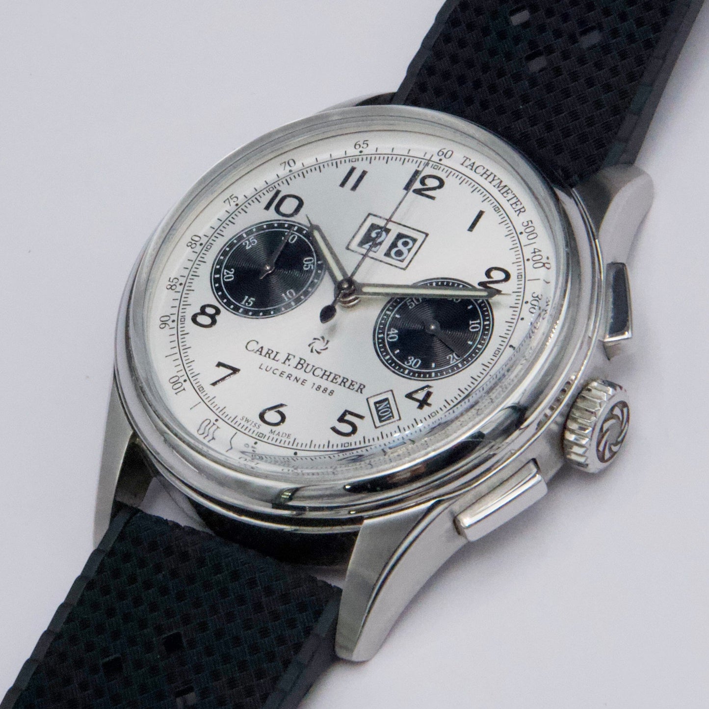 Carl F.Bucherer Heritage BiCompax Annual 00.10803.08.12.01 Mens Watch Box Papers - Watches