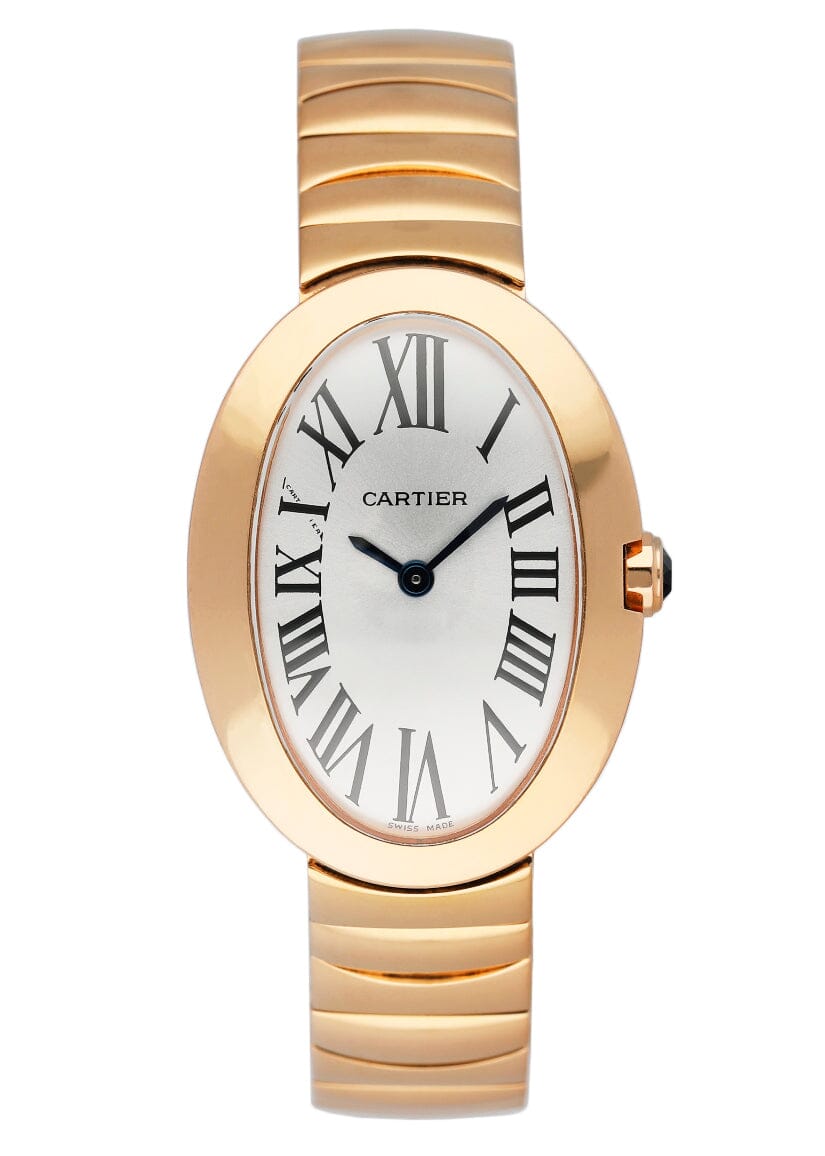 Cartier Baignoire W8000005 18K Rose Gold Ladies Watch Box Papers - Wristwatch