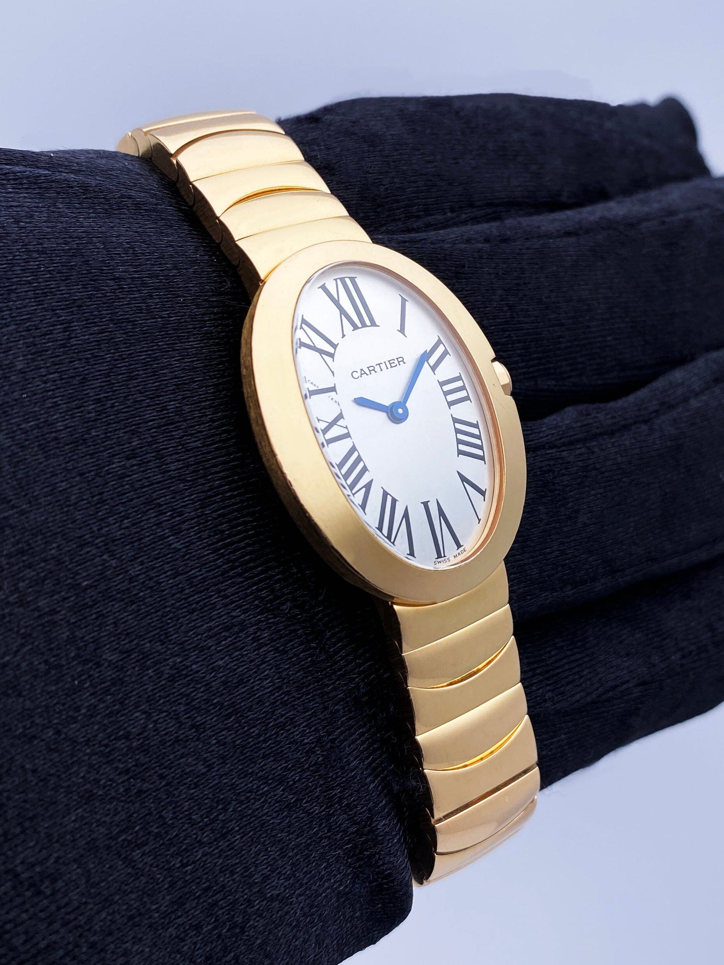 Cartier Baignoire W8000005 18K Rose Gold Ladies Watch Box Papers - Wristwatch