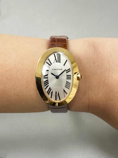 Cartier Baignoire W8000007 18K Rose Gold Ladies Watch - Watches