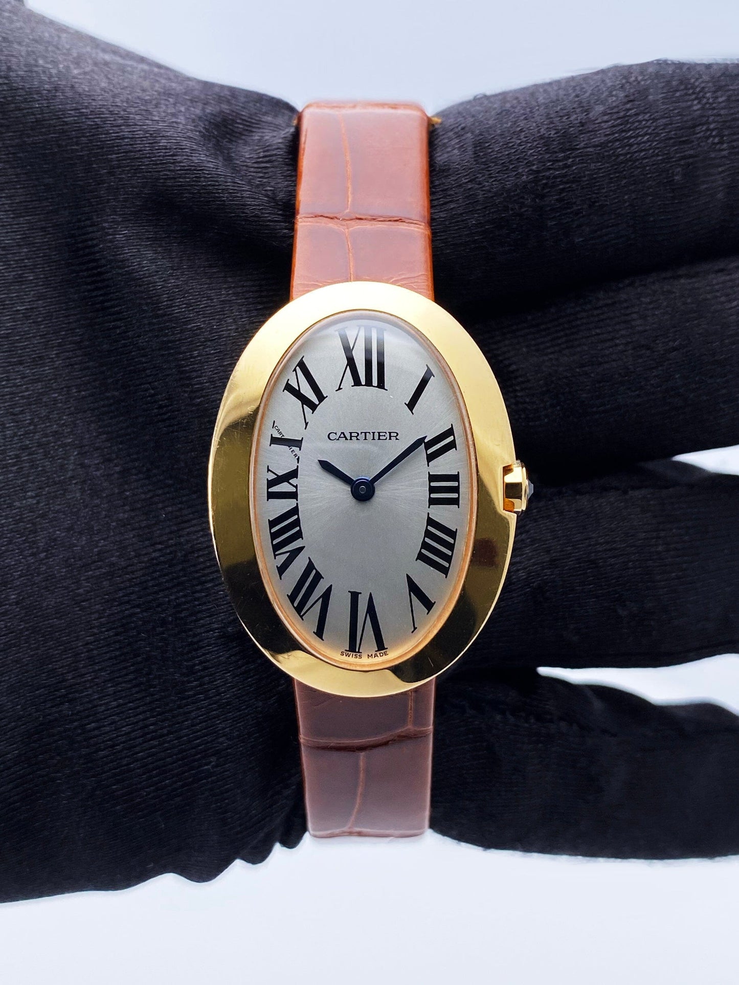 Cartier Baignoire W8000007 18K Rose Gold Ladies Watch - Watches