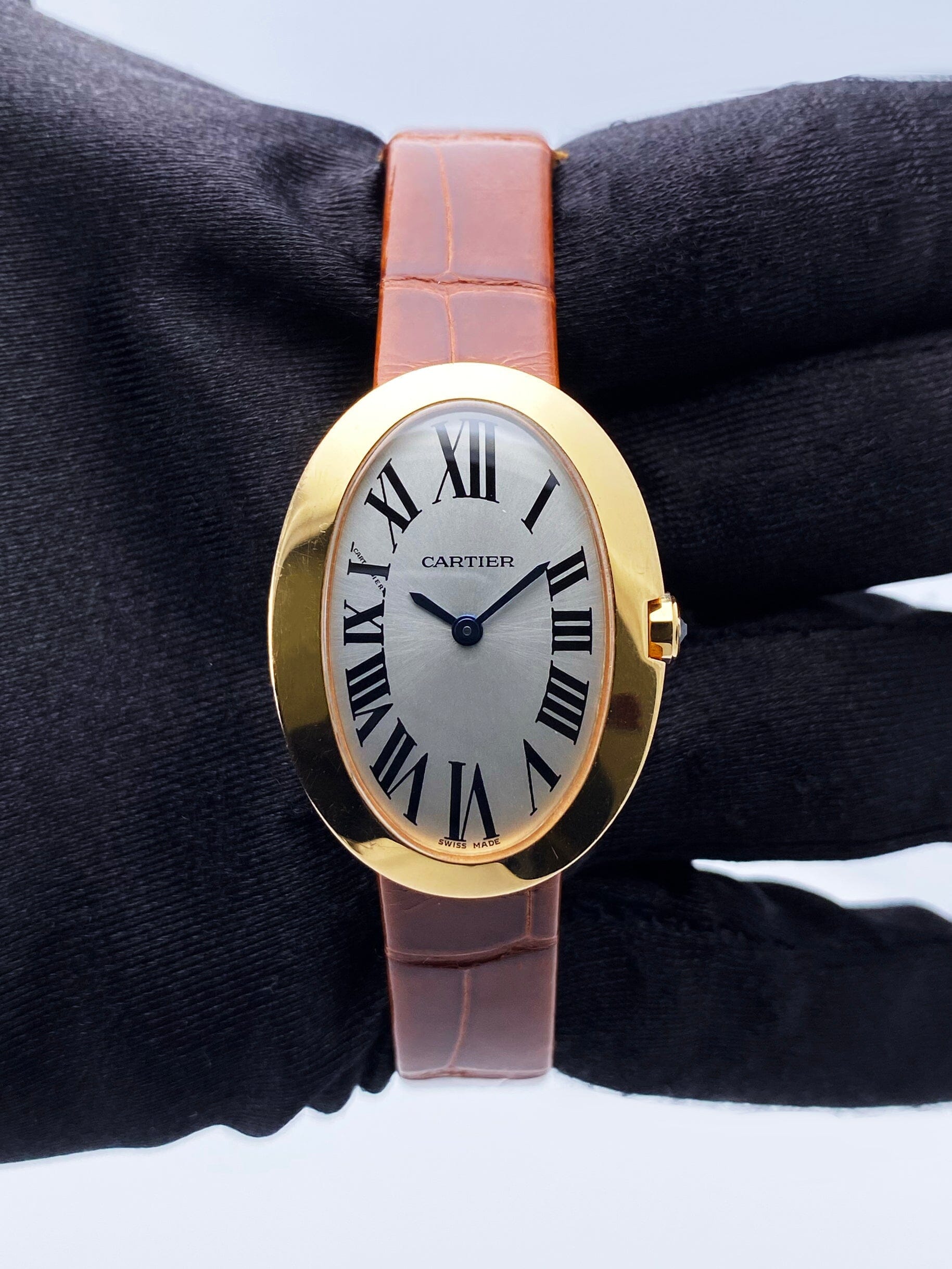Cartier Baignoire W8000007 18K Rose Gold Ladies Watch - Watches