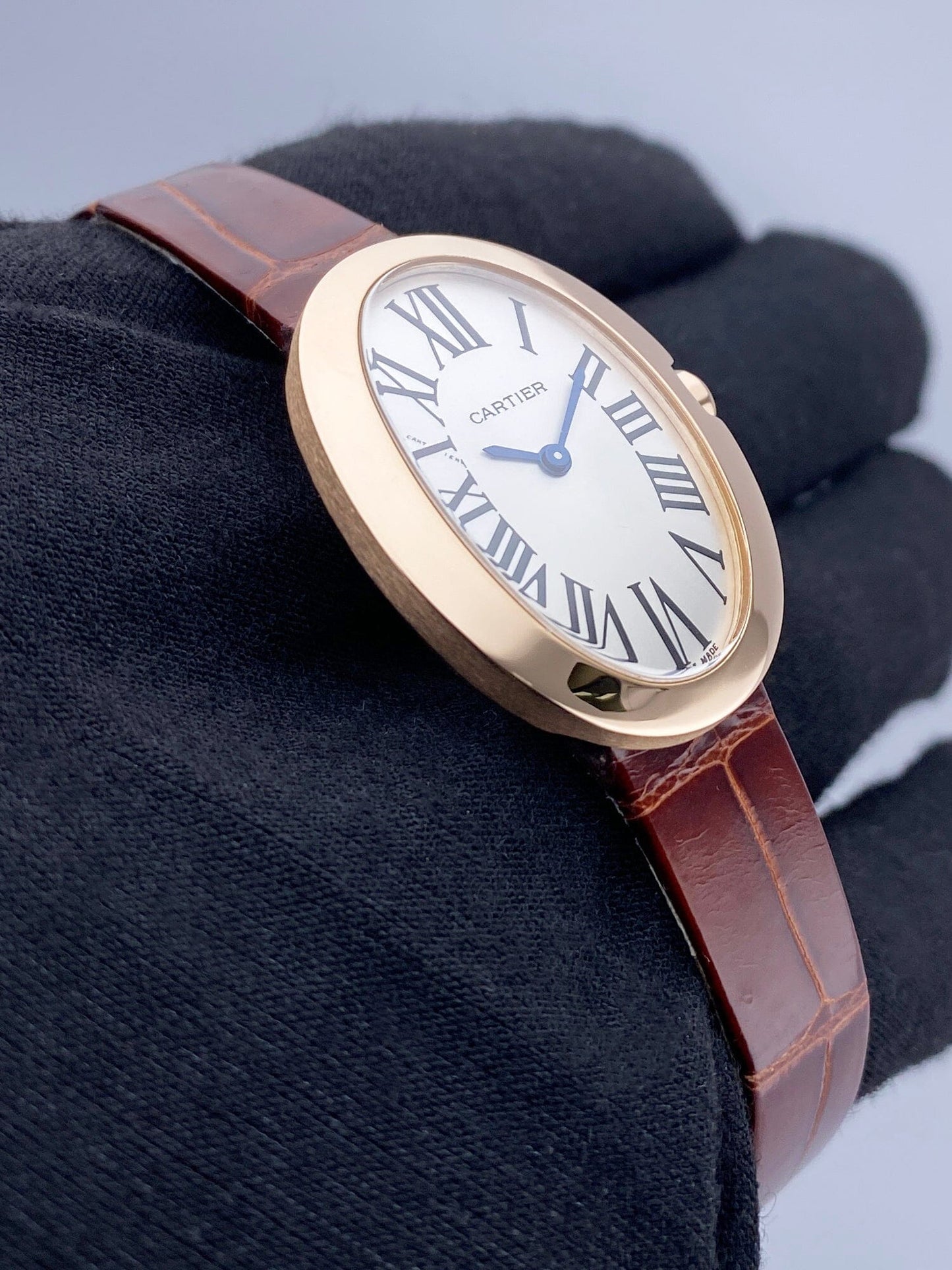 Cartier Baignoire W8000007 18K Rose Gold Ladies Watch Box Papers - Watches