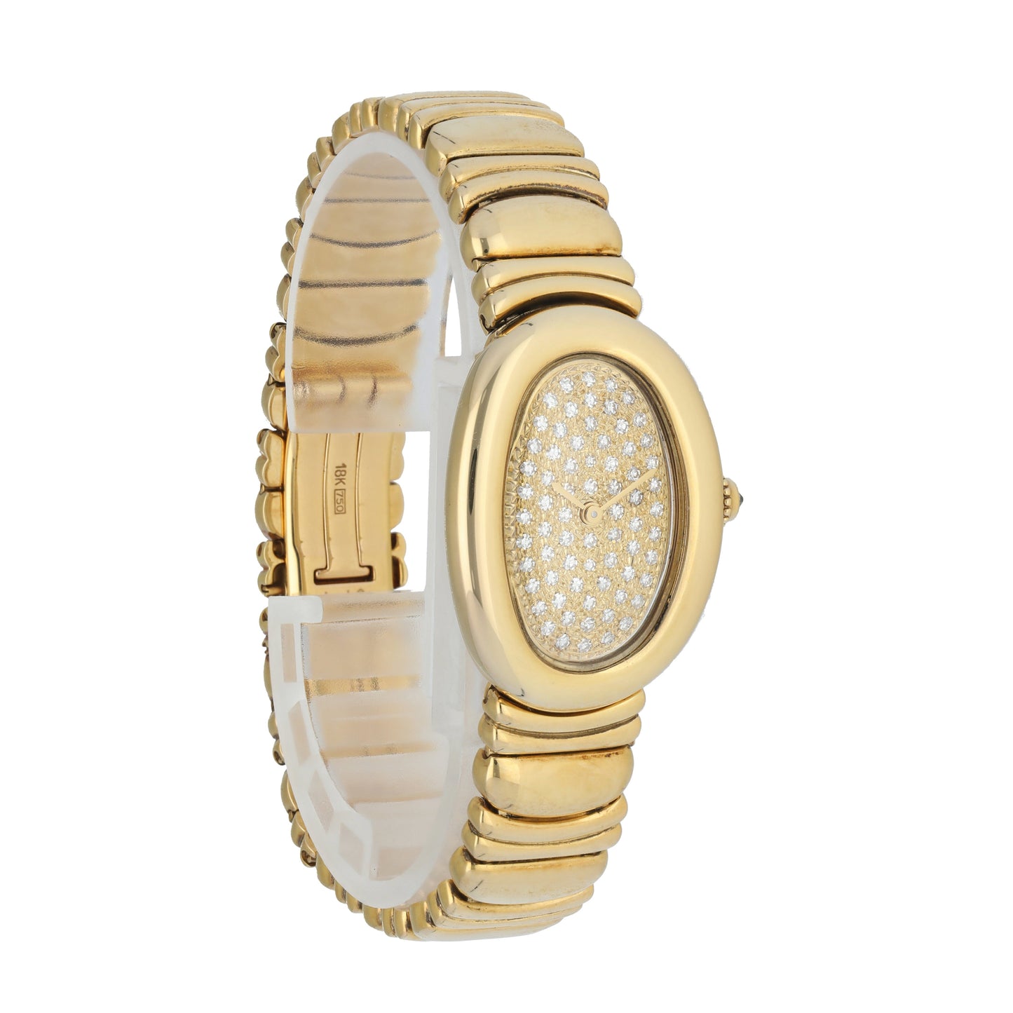 Cartier Baignoire WB5021D8 Diamond Dial Ladies Watch - Wristwatch