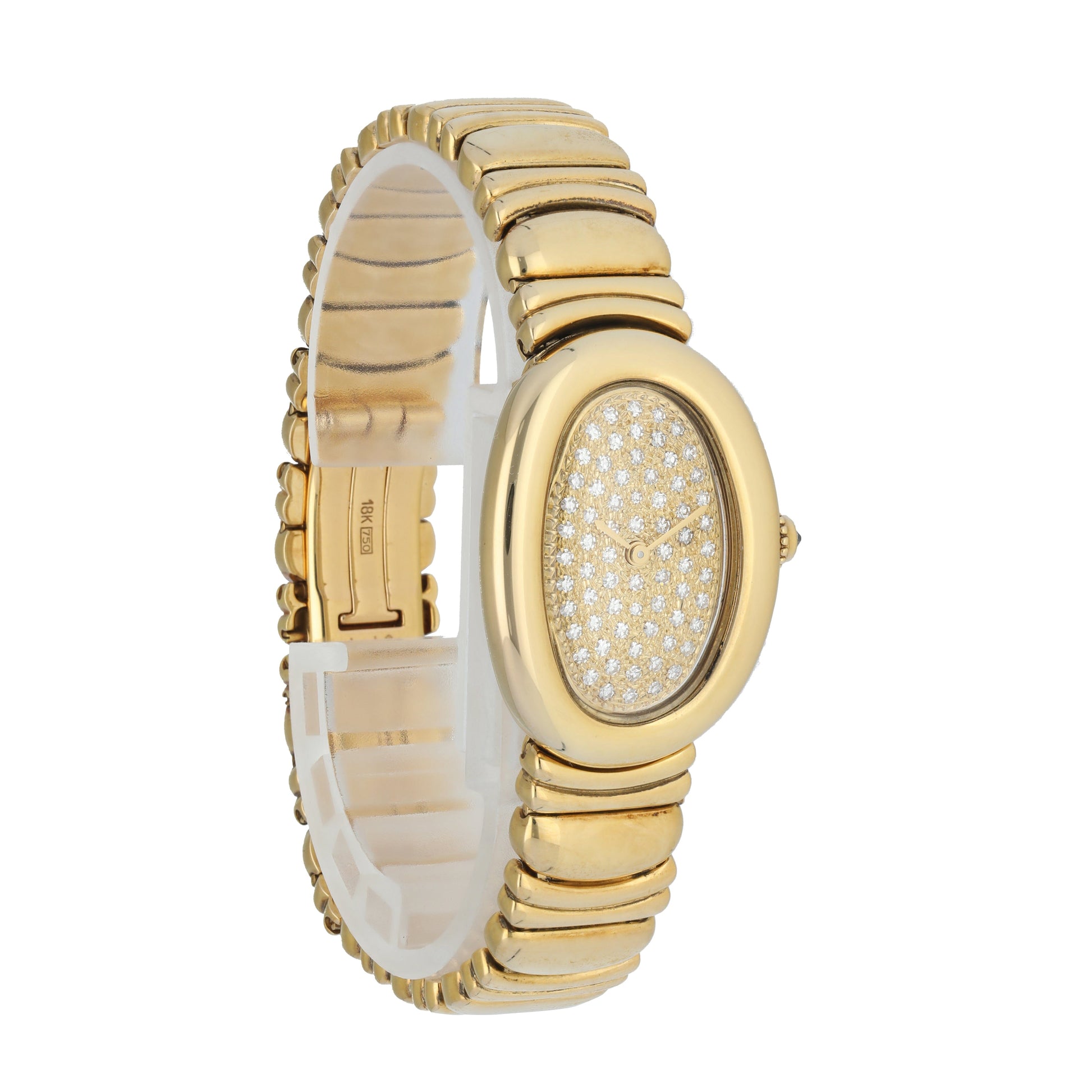 Cartier Baignoire WB5021D8 Diamond Dial Ladies Watch - Wristwatch
