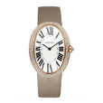 Cartier Baignoire WB520005 Diamond Silver Dial Mens Watch Box Papers - Watches