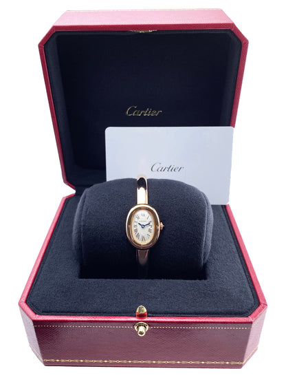 Cartier Baignoire WGBA0019 Size 15 Rose Gold Ladies Watch Box Papers - Watches