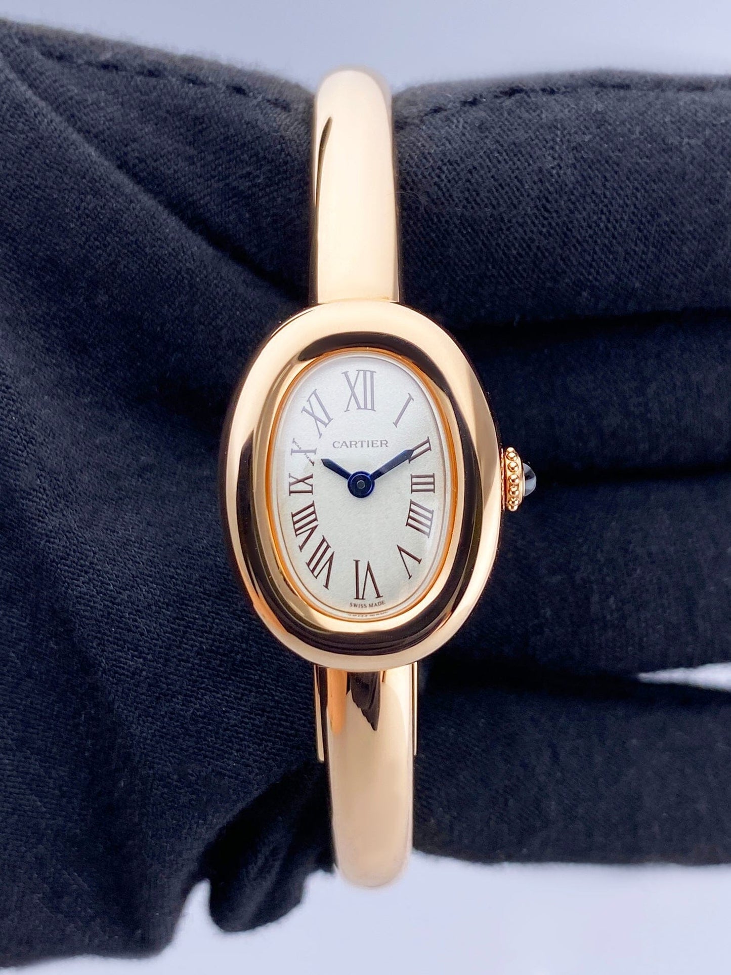 Cartier Baignoire WGBA0019 Size 15 Rose Gold Ladies Watch Box Papers - Watches