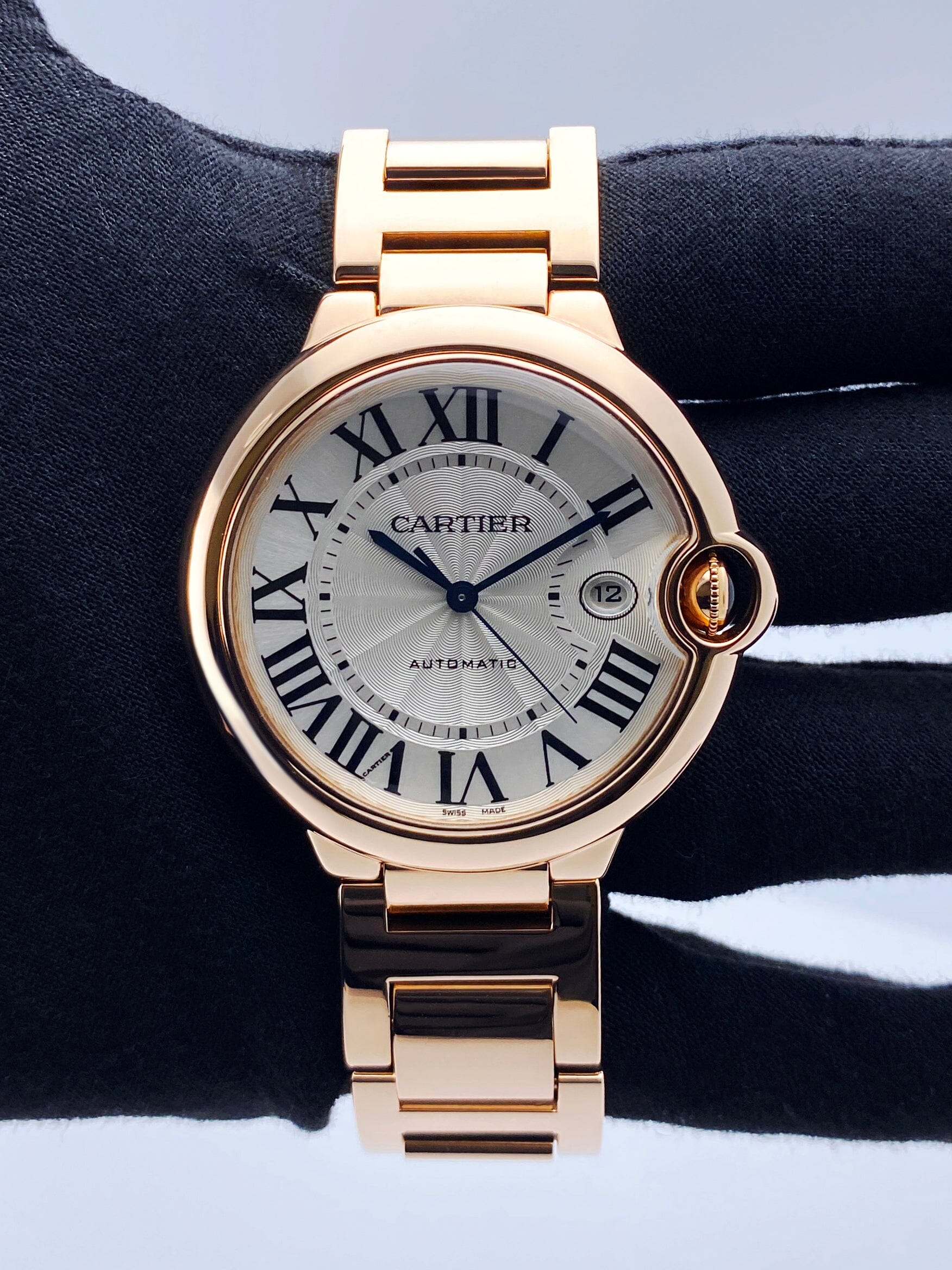 Cartier Ballon Bleu W69006Z2 18K Rose Gold Mens Watch - Watches