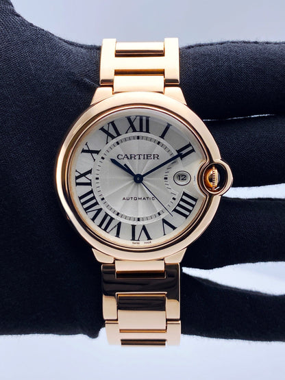 Cartier Ballon Bleu W69006Z2 18K Rose Gold Mens Watch - Watches