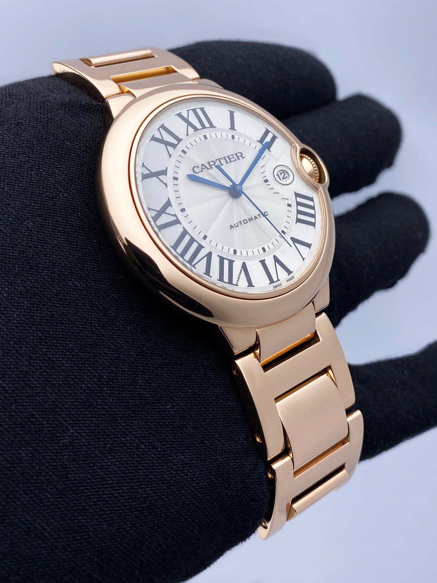 Cartier Ballon Bleu W69006Z2 18K Rose Gold Mens Watch - Watches