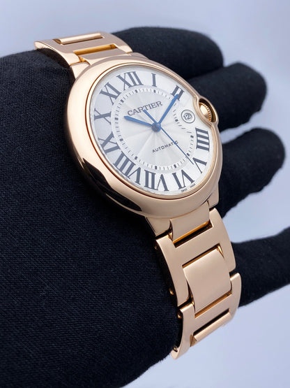 Cartier Ballon Bleu W69006Z2 18K Rose Gold Mens Watch - Watches