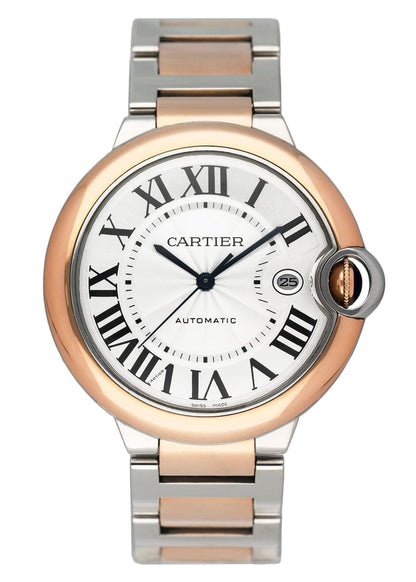 Cartier Ballon Bleu W2BB0004 Silver Dial Mens Watch Box Papers - Watches