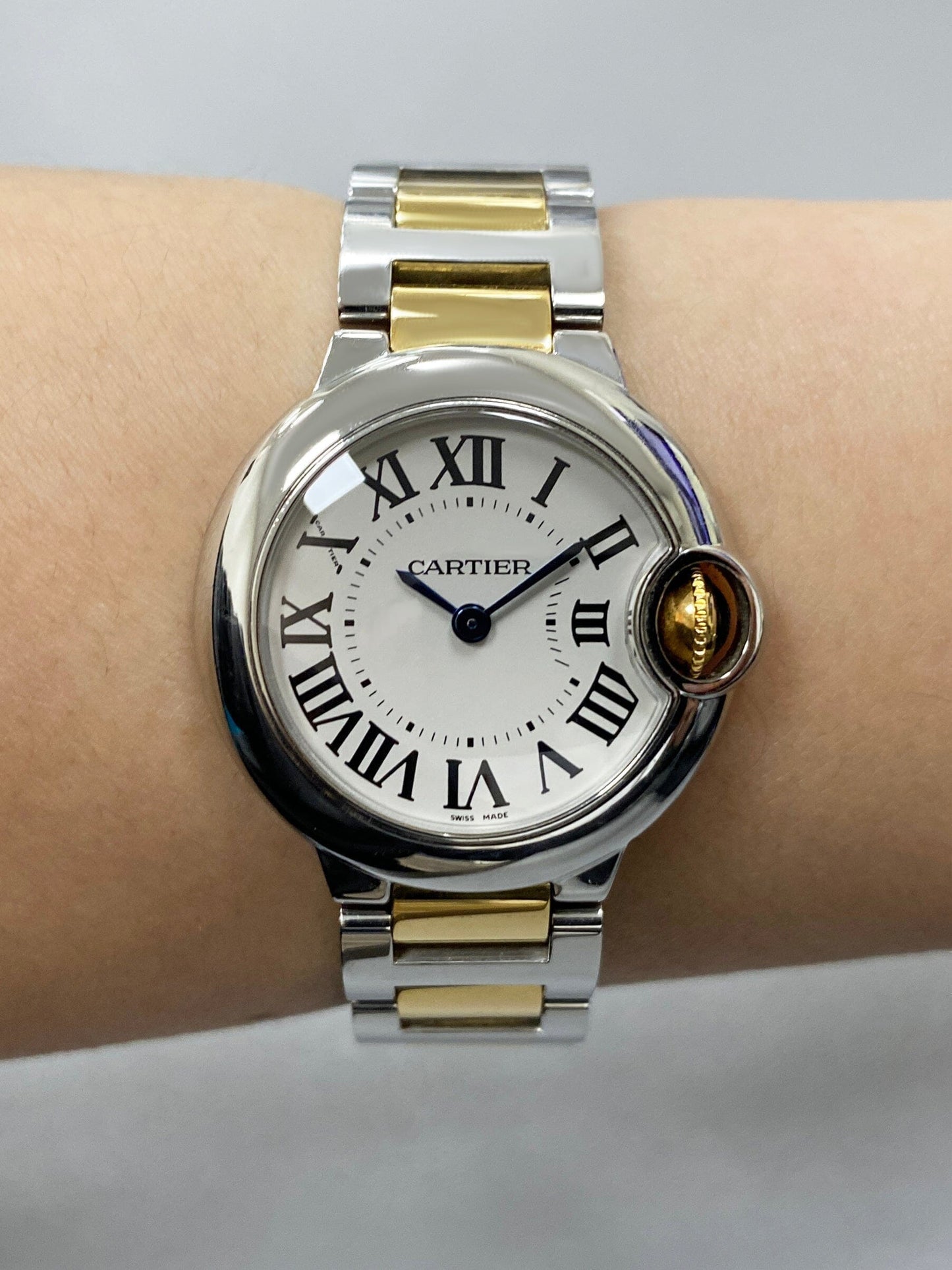 Cartier Ballon Bleu W69007Z3 Two-Tone Yellow Gold Ladies Watch - Watches
