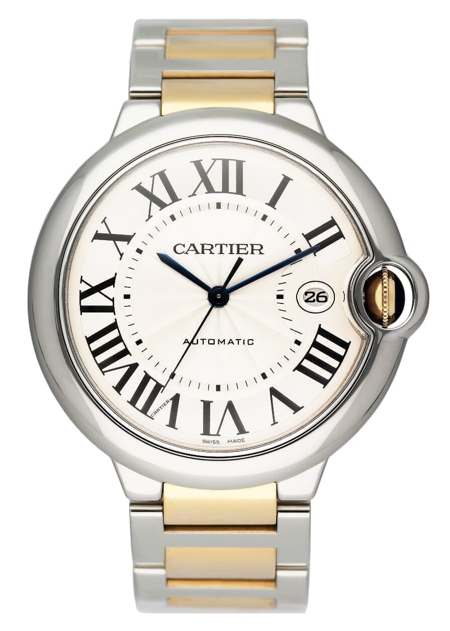 Cartier Ballon Bleu W69009Z3 Silver Dial Two-Tone Mens Watch - Watches