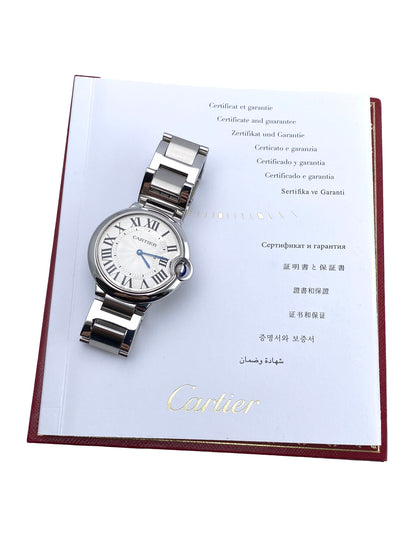 Cartier Ballon Bleu W69011Z4 Stainless Steel Watch Box Papers - Watches