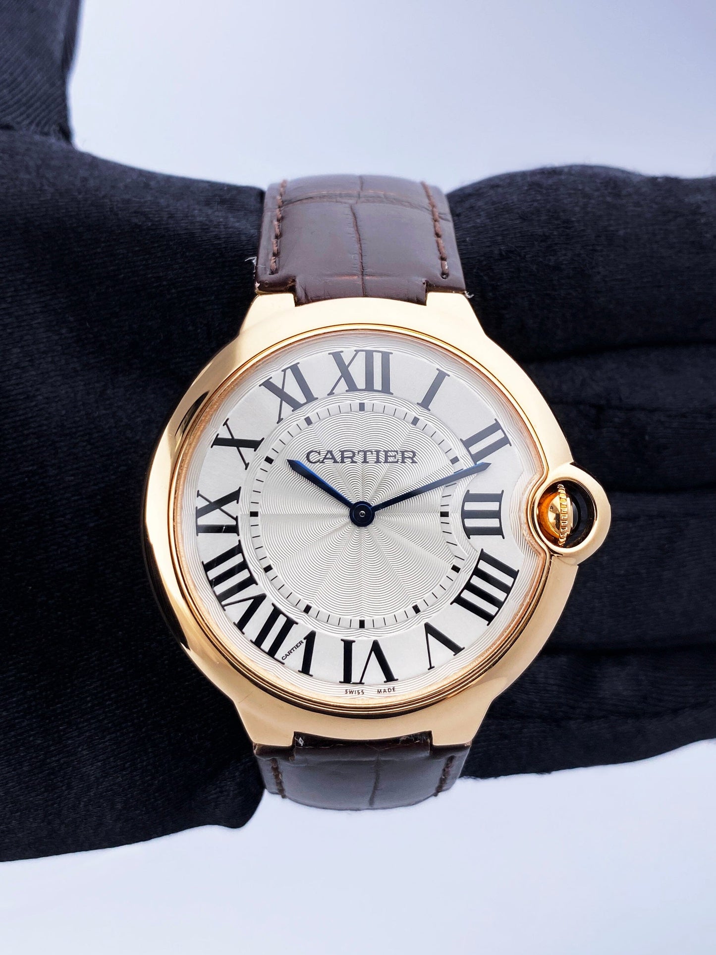 Cartier Ballon Bleu W6920083 18K Rose Gold Mens Watch - Virtual