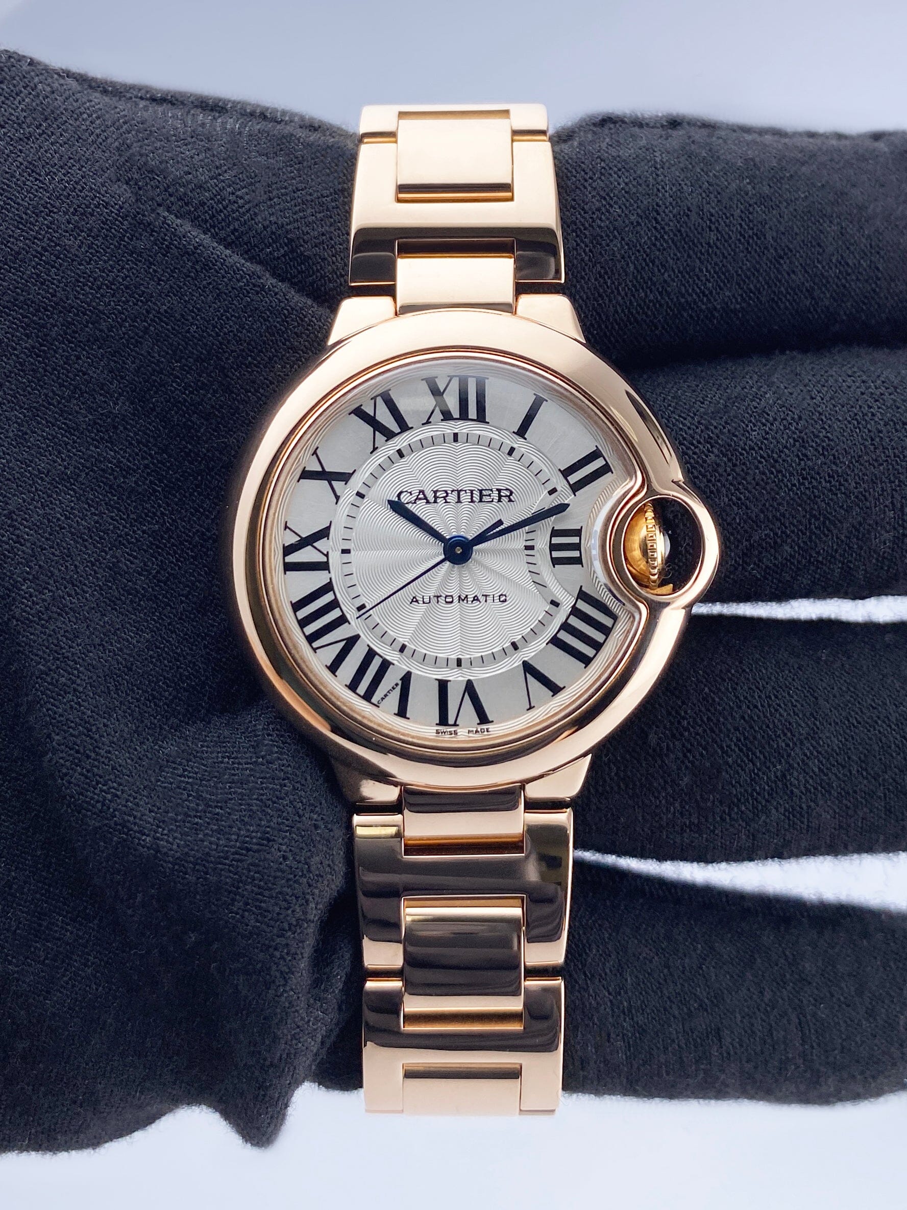 Cartier Ballon Bleu W6920096 18K Rose Gold Ladies Watch Box Papers - Watches