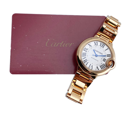 Cartier Ballon Bleu W6920096 18K Rose Gold Ladies Watch Box Papers - Watches