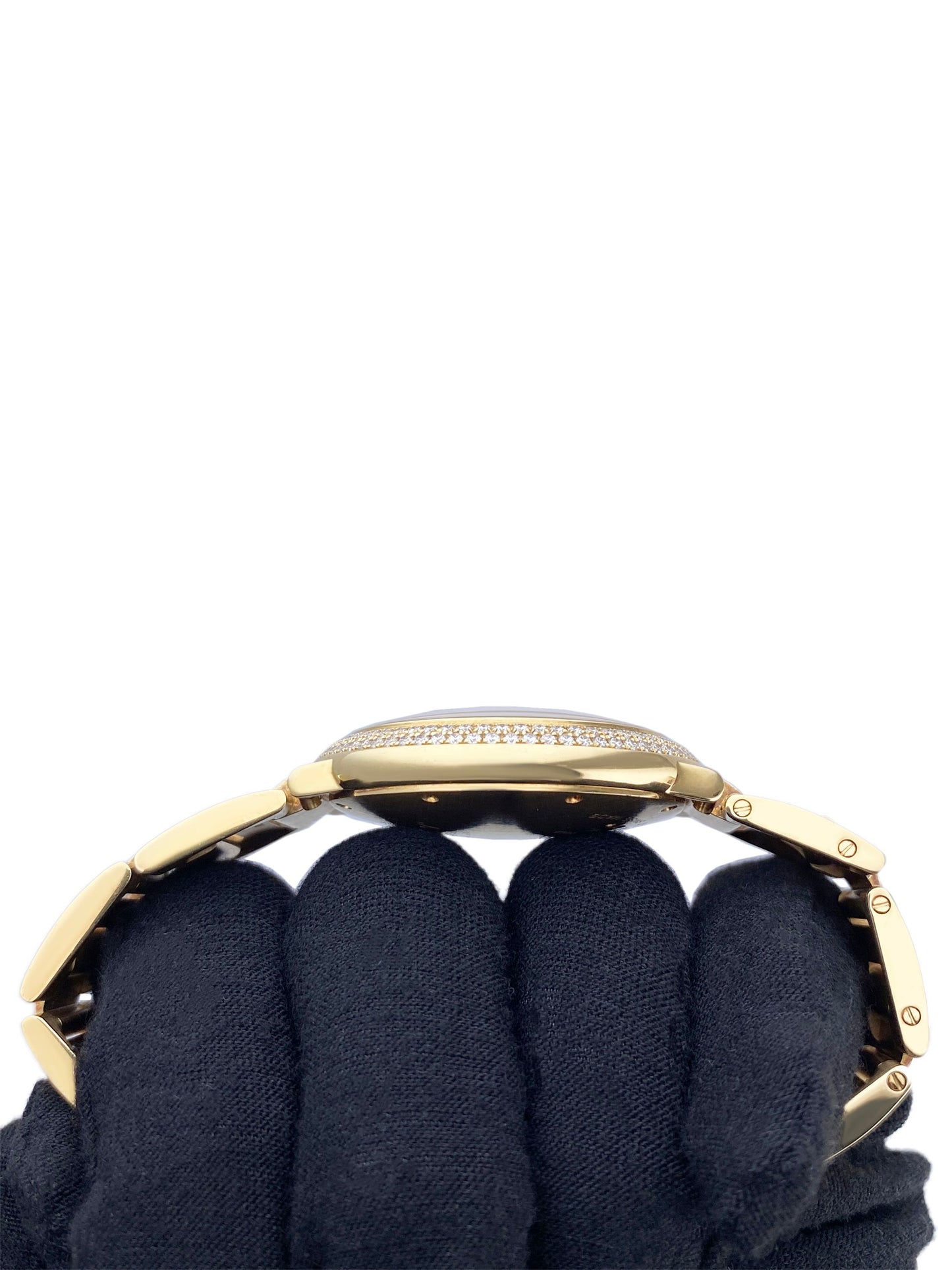 Cartier Ballon Bleu WE9004Z3 Diamond Bezel 18K Yellow Gold Ladies Watch Box Papers