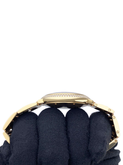 Cartier Ballon Bleu WE9004Z3 Diamond Bezel 18K Yellow Gold Ladies Watch Box Papers