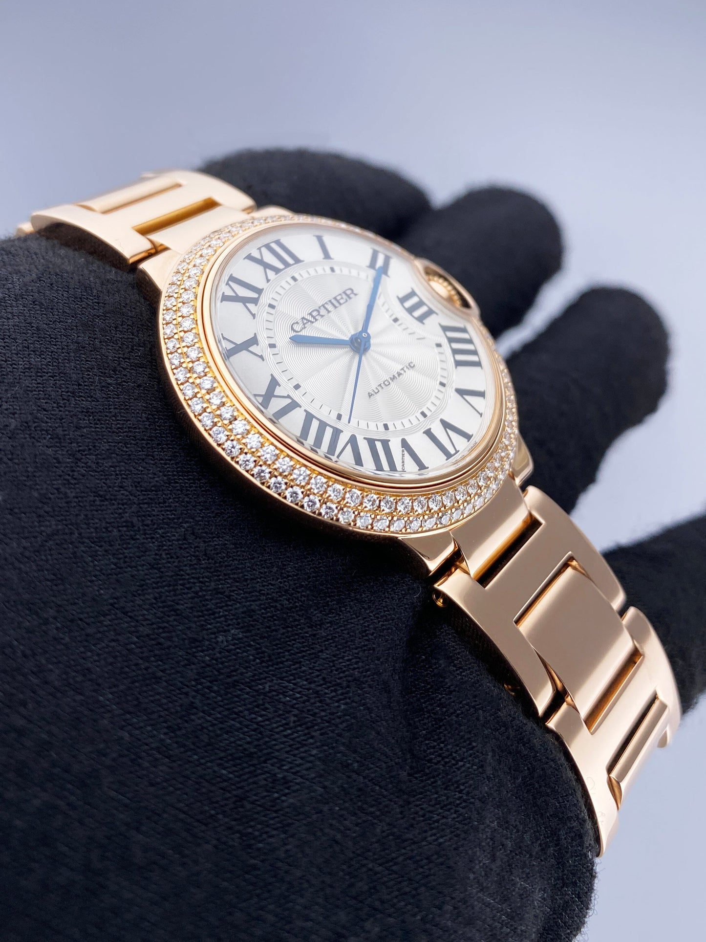 Cartier Ballon Bleu WE9005Z3 Diamond Rose Gold Ladies Watch Box Papers - Watches
