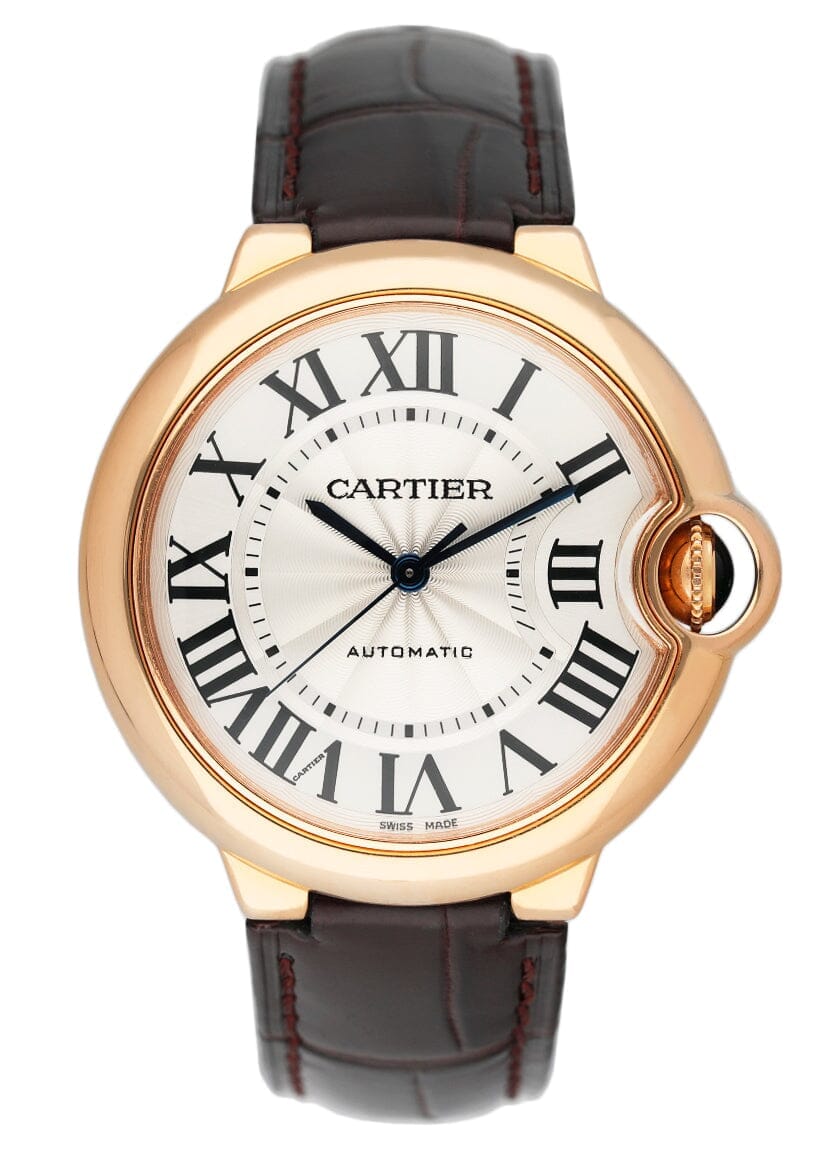 Cartier Ballon Bleu WGBB0009 18K Rose Gold Mens Watch Box Papers - Watches
