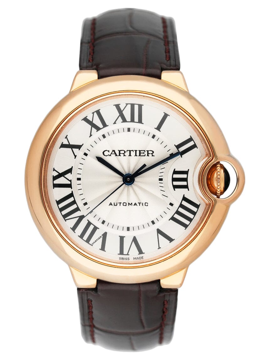 Cartier Ballon Bleu WGBB0009 18K Rose Gold Mens Watch Box Papers - Watches