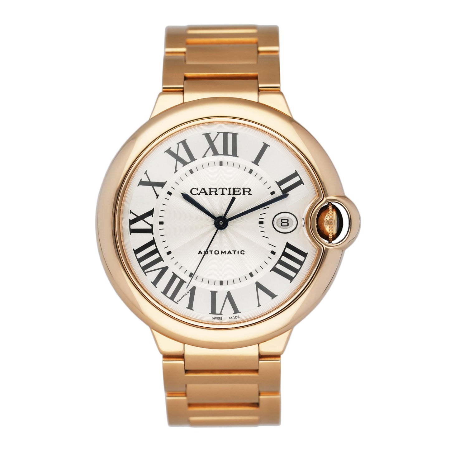 Cartier Ballon Bleu WGBB0016 18K Rose Gold Mens Watch - Watches