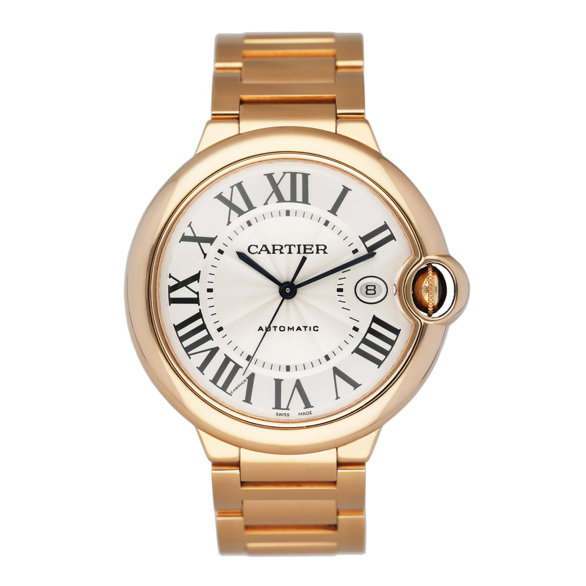Cartier Ballon Bleu WGBB0016 18K Rose Gold Mens Watch - Watches