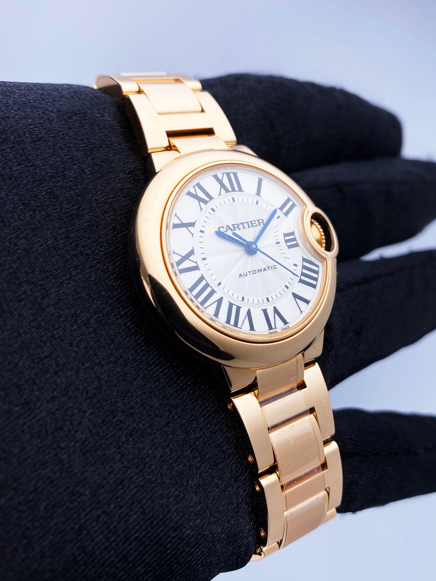 Cartier Ballon Bleu WGBB0042 18K Rose Gold Ladies Watch Box Papers