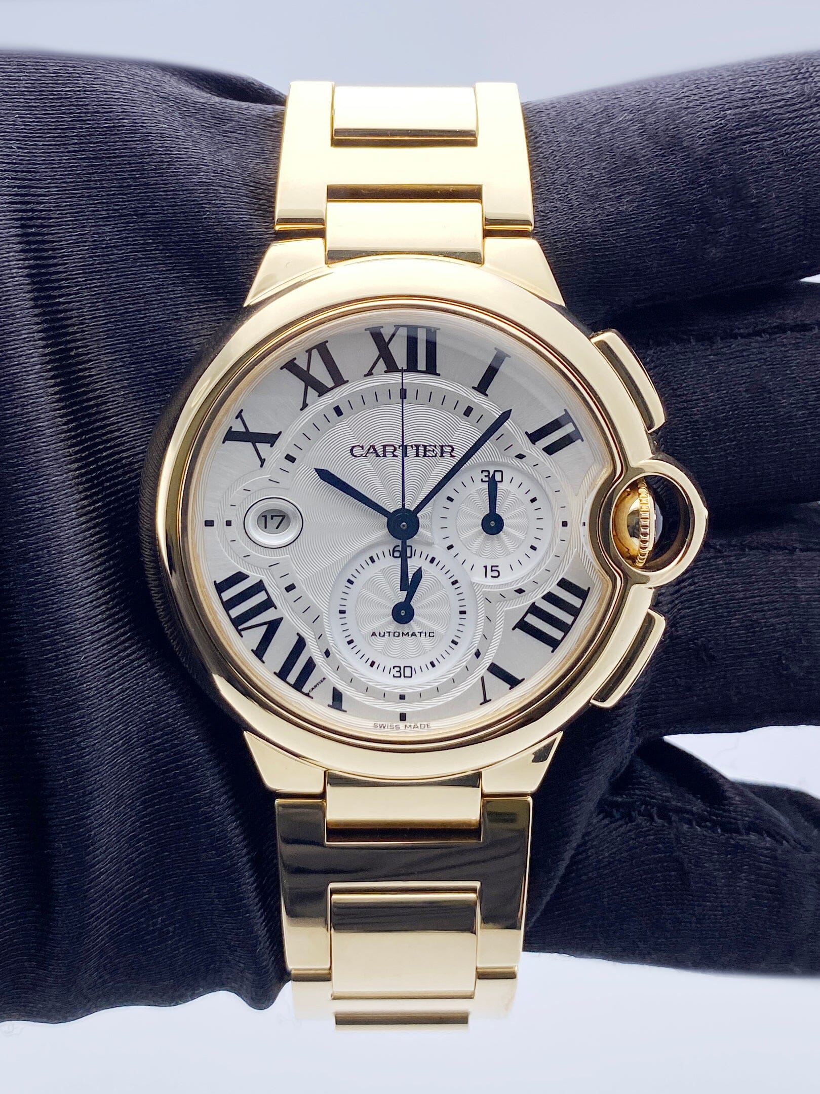 Cartier Ballon Bleu XL W6920008 18K Yellow Gold Watch Box Papers