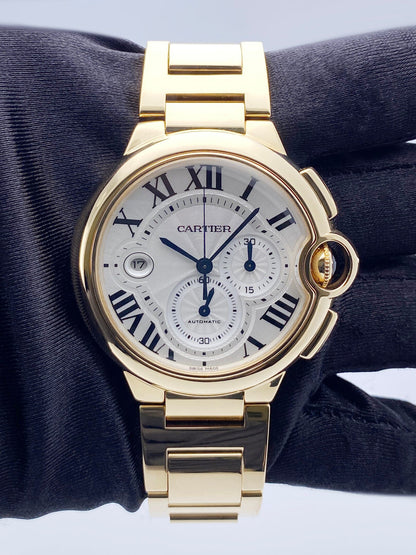 Cartier Ballon Bleu XL W6920008 18K Yellow Gold Watch Box Papers