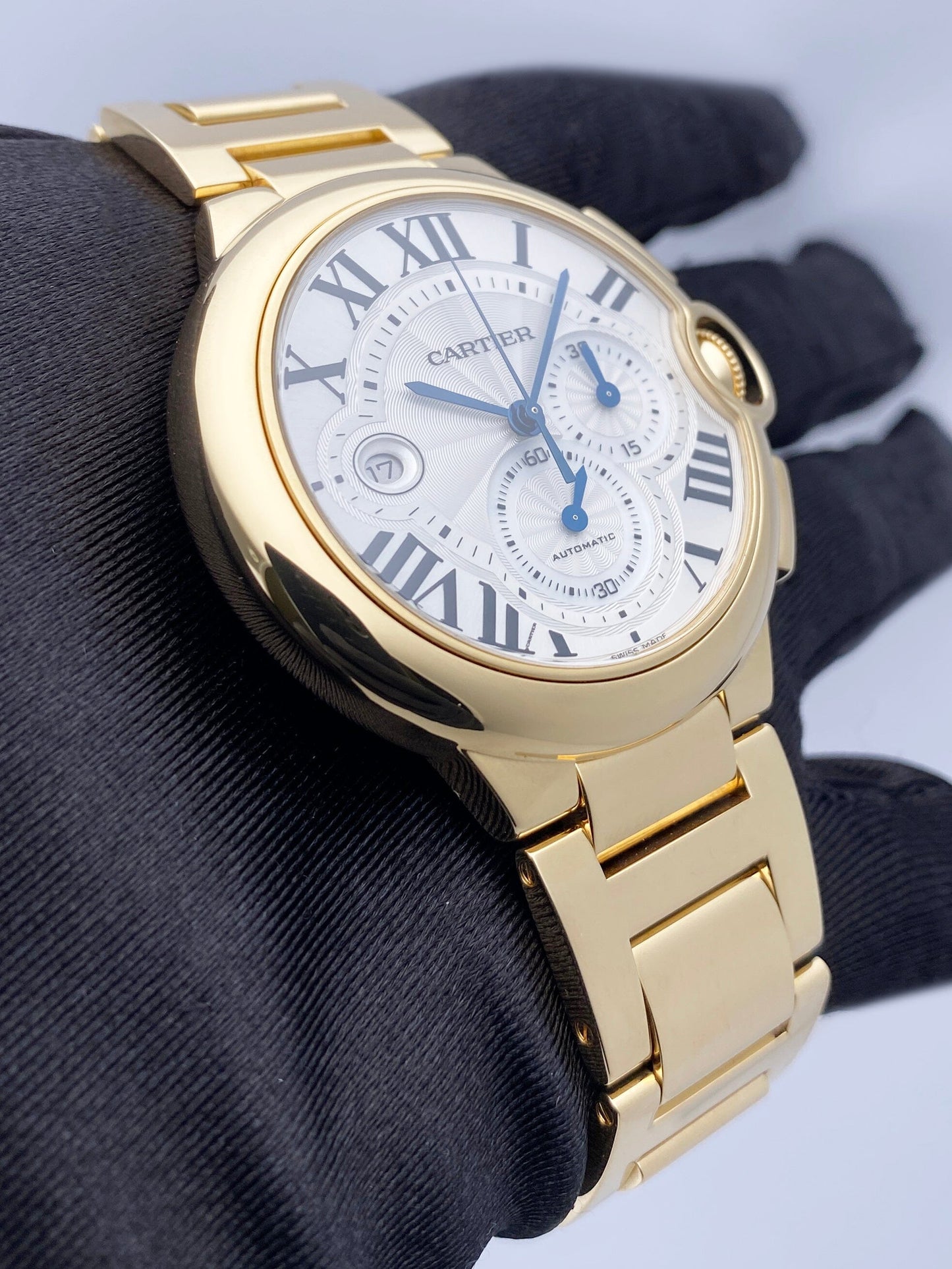 Cartier Ballon Bleu XL W6920008 18K Yellow Gold Watch Box Papers