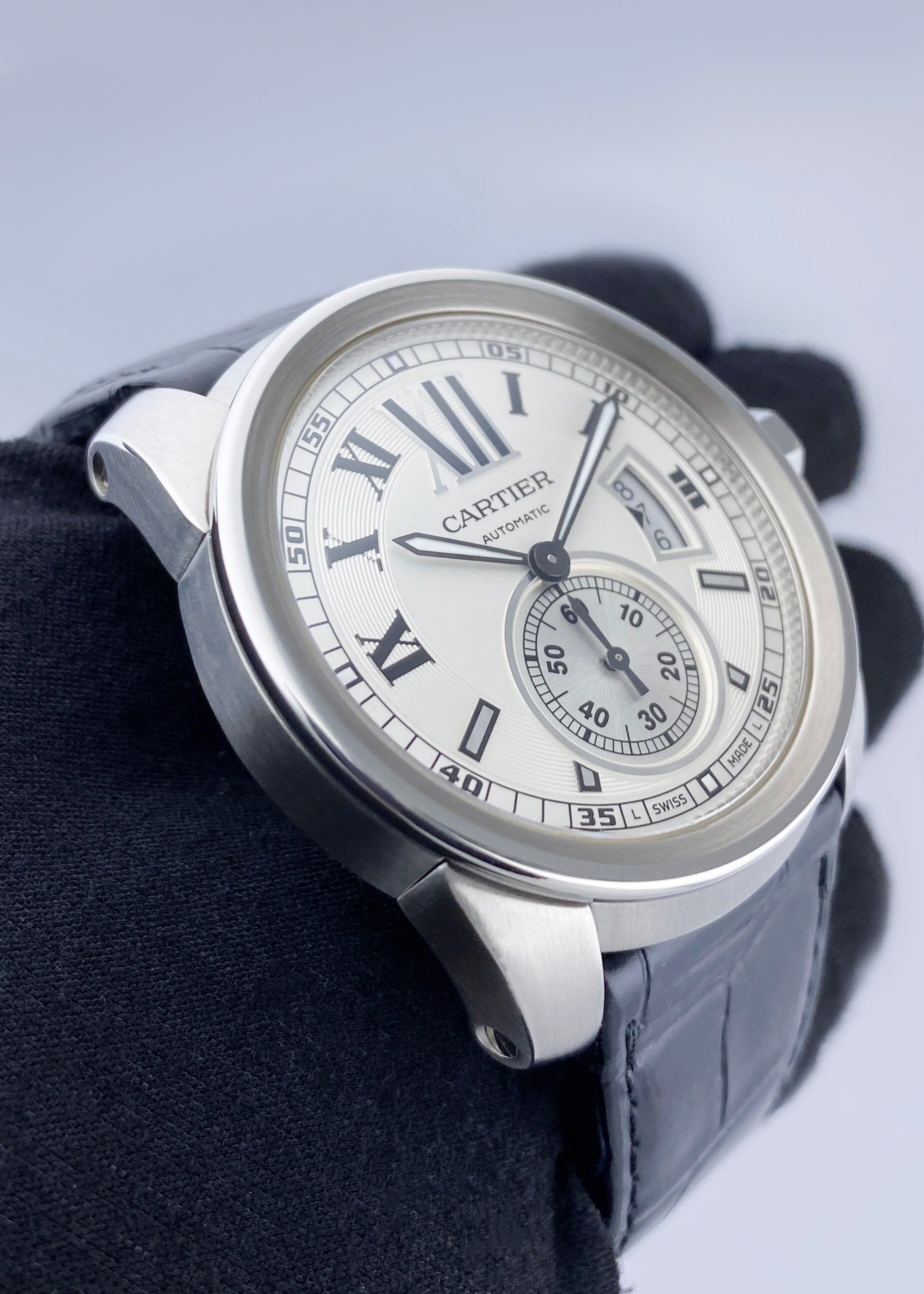 Cartier Calibre Large W7100015 Steel Mens Watch - Watches
