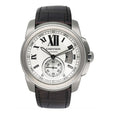 Cartier Calibre Large W7100037 Silver Dial Steel Mens Watch - Watches