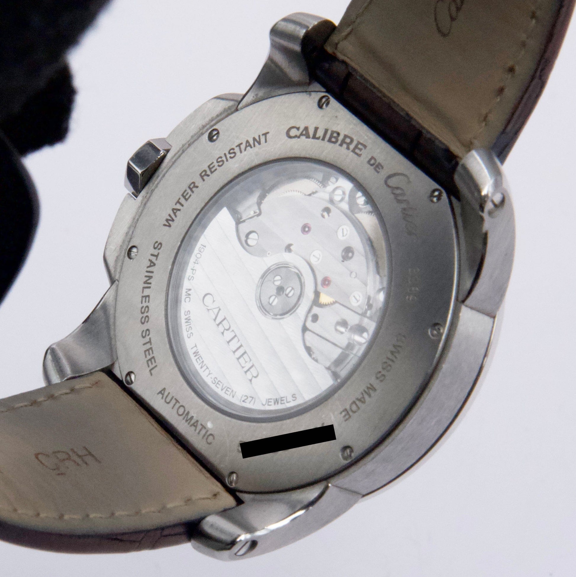 Cartier Calibre Large W7100037 Silver Dial Steel Mens Watch - Watches