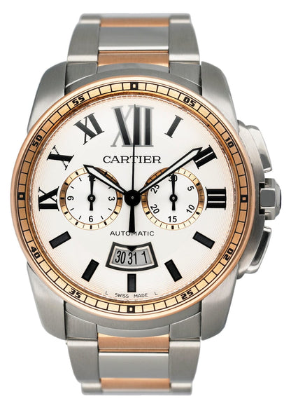 Cartier Calibre Large W7100042 Two Tone Rose Gold Mens Watch - Watches