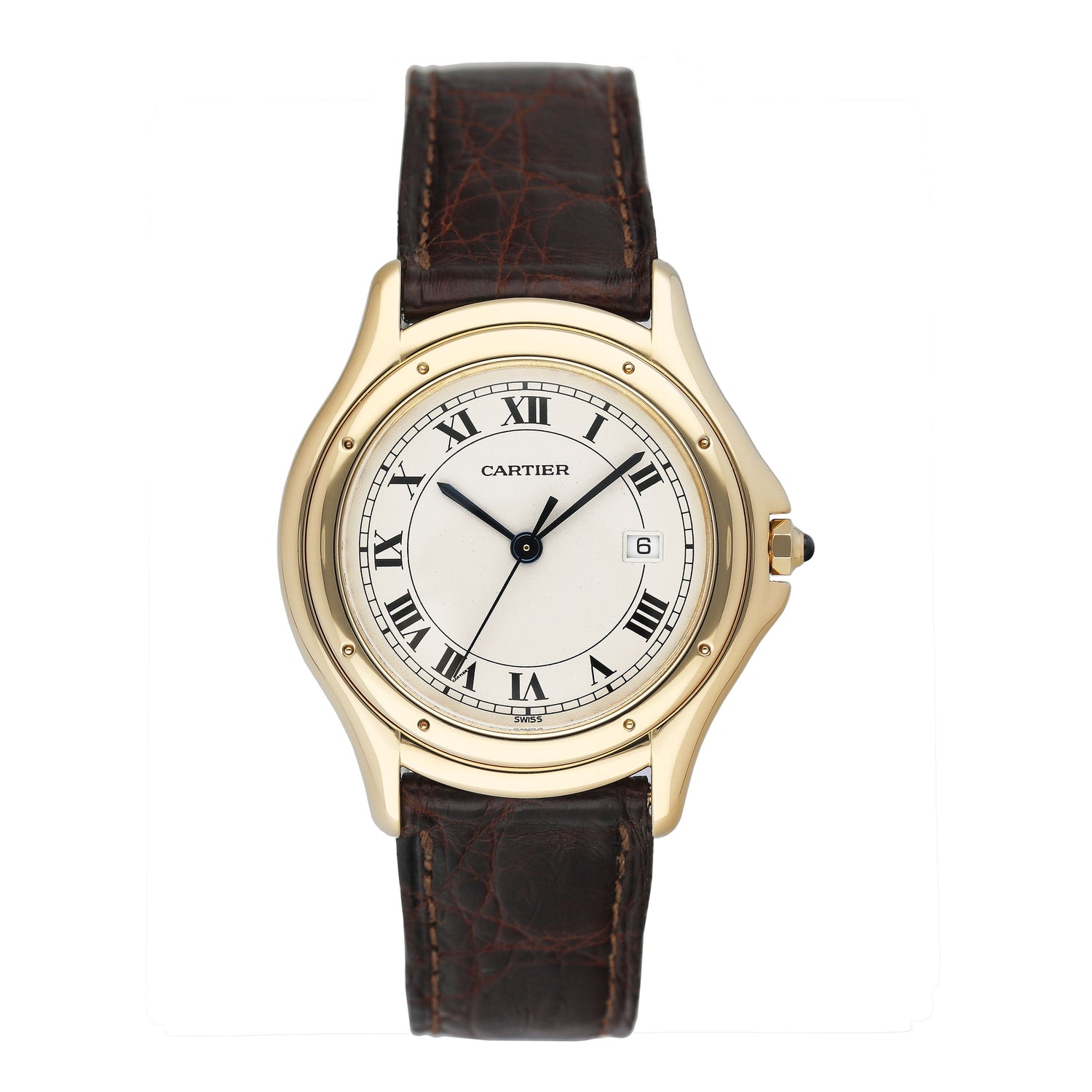 Cartier Cougar Classique W3500453 18k Yellow Gold Mens Watch - Watches