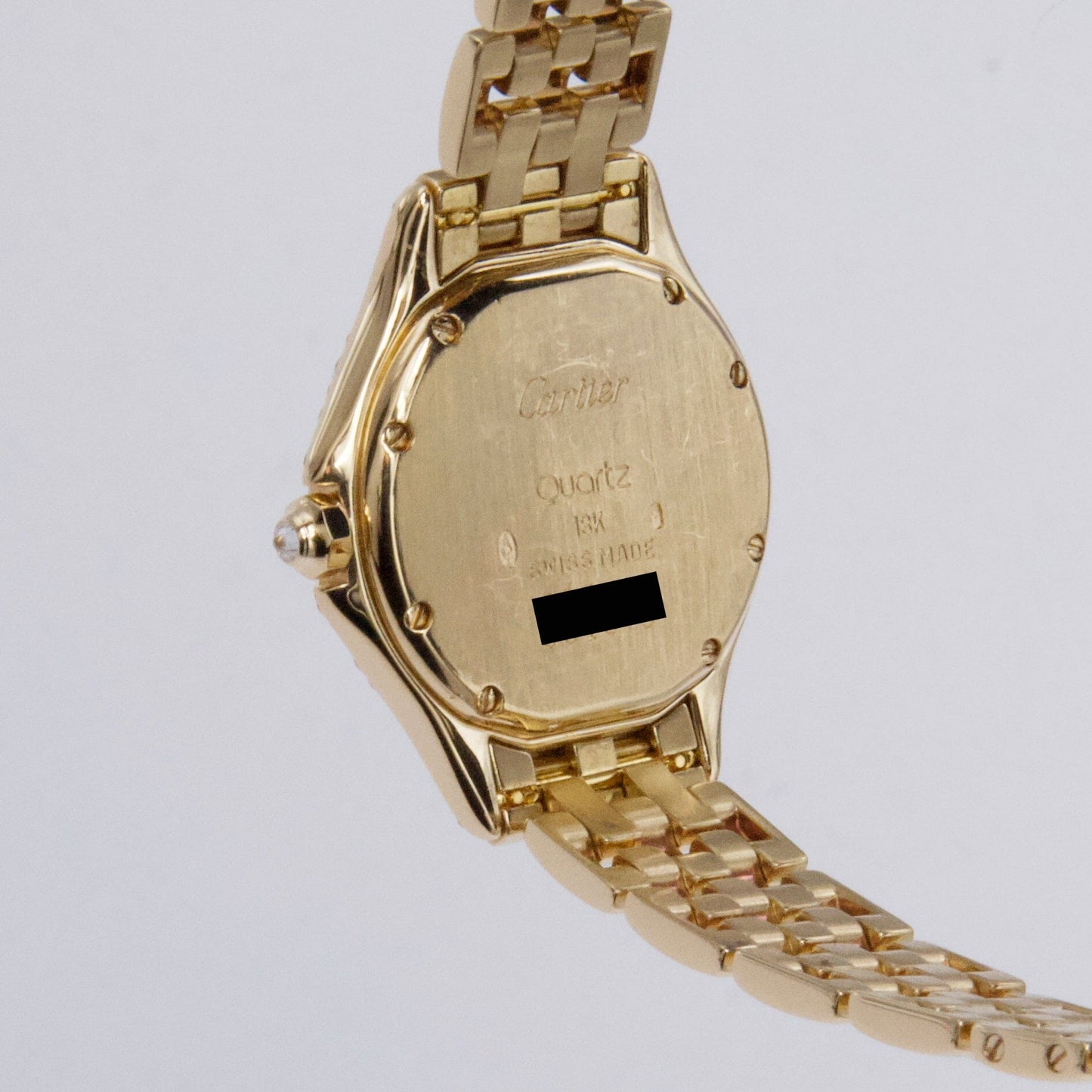Cartier Cougar WF8003B9 Diamond 18K Yellow Gold Ladies Watch - Watches