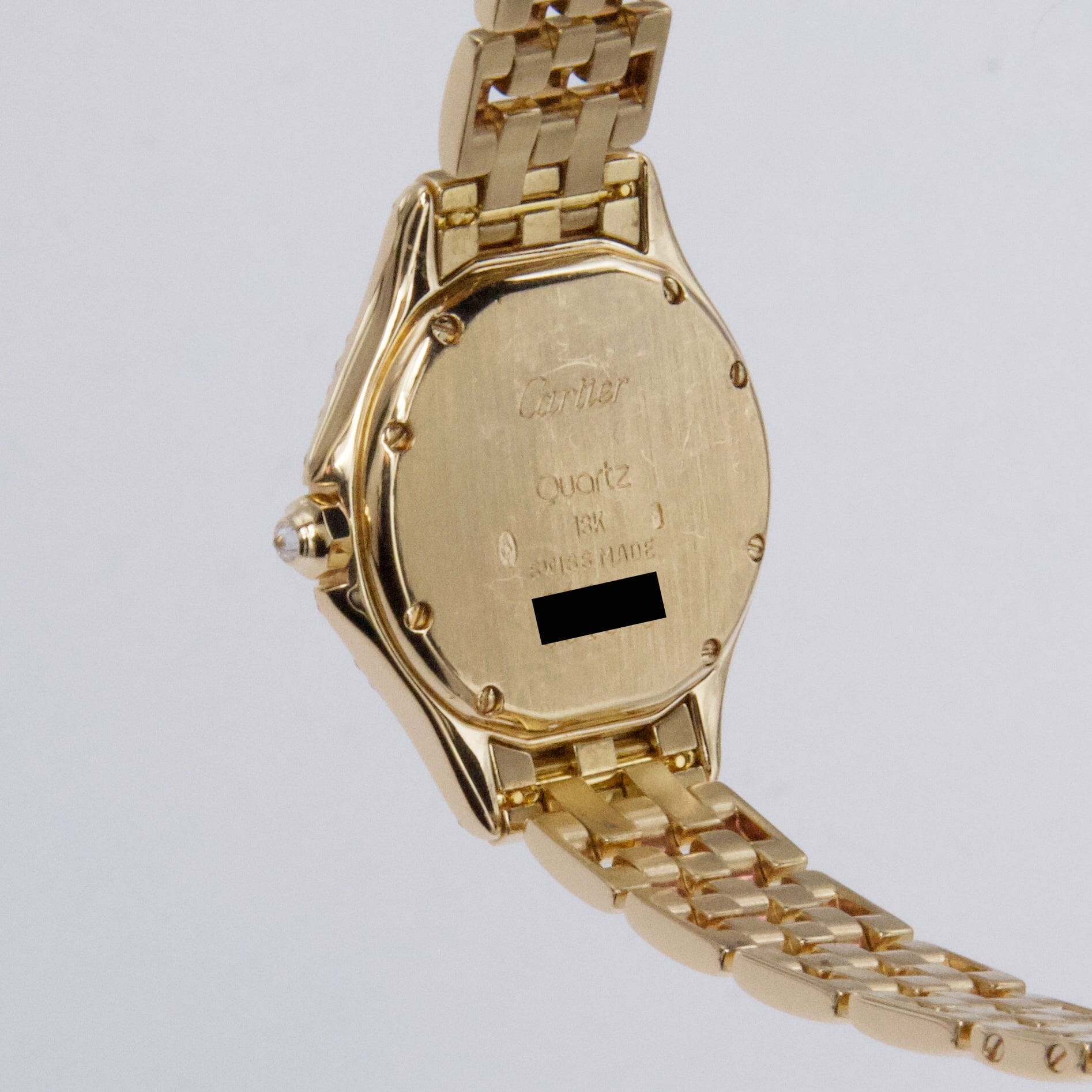 Cartier Cougar WF8003B9 Diamond 18K Yellow Gold Ladies Watch - Watches