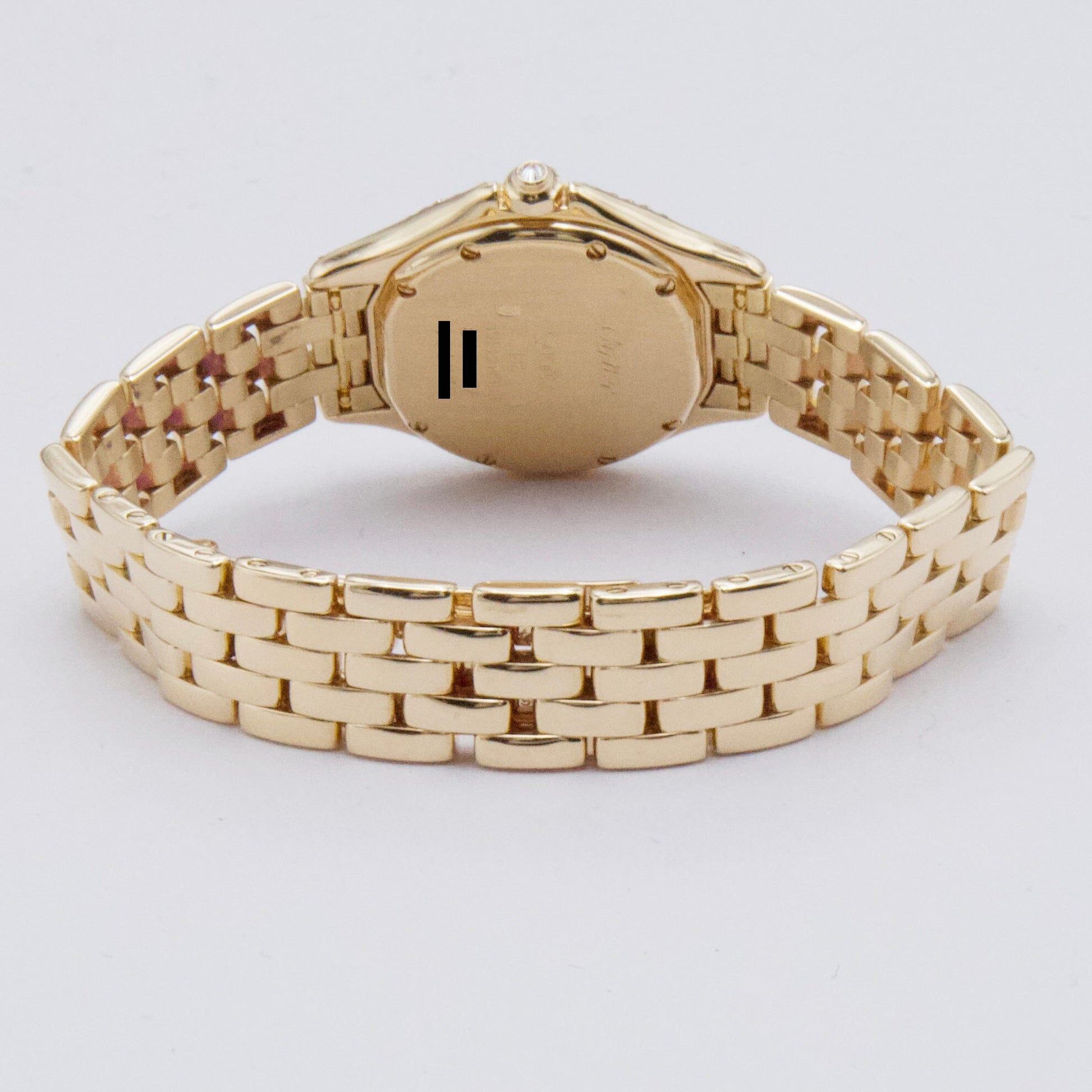 Cartier Cougar WF8003B9 Diamond 18K Yellow Gold Ladies Watch - Watches