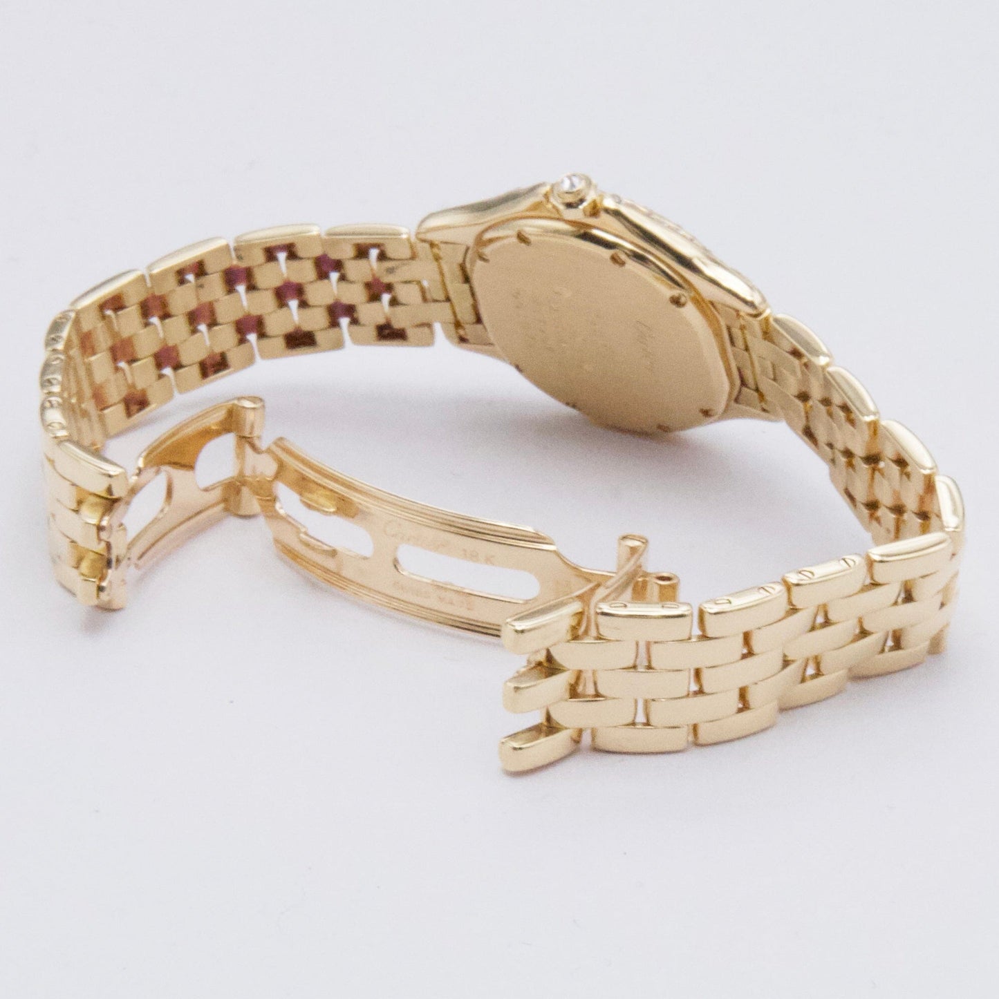Cartier Cougar WF8003B9 Diamond 18K Yellow Gold Ladies Watch - Watches