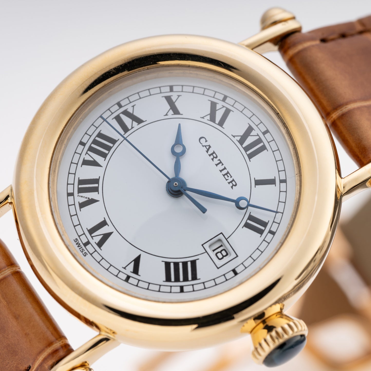 Cartier Diabolo Large W1507651 18K Yellow Gold Ladies Watch - Watches