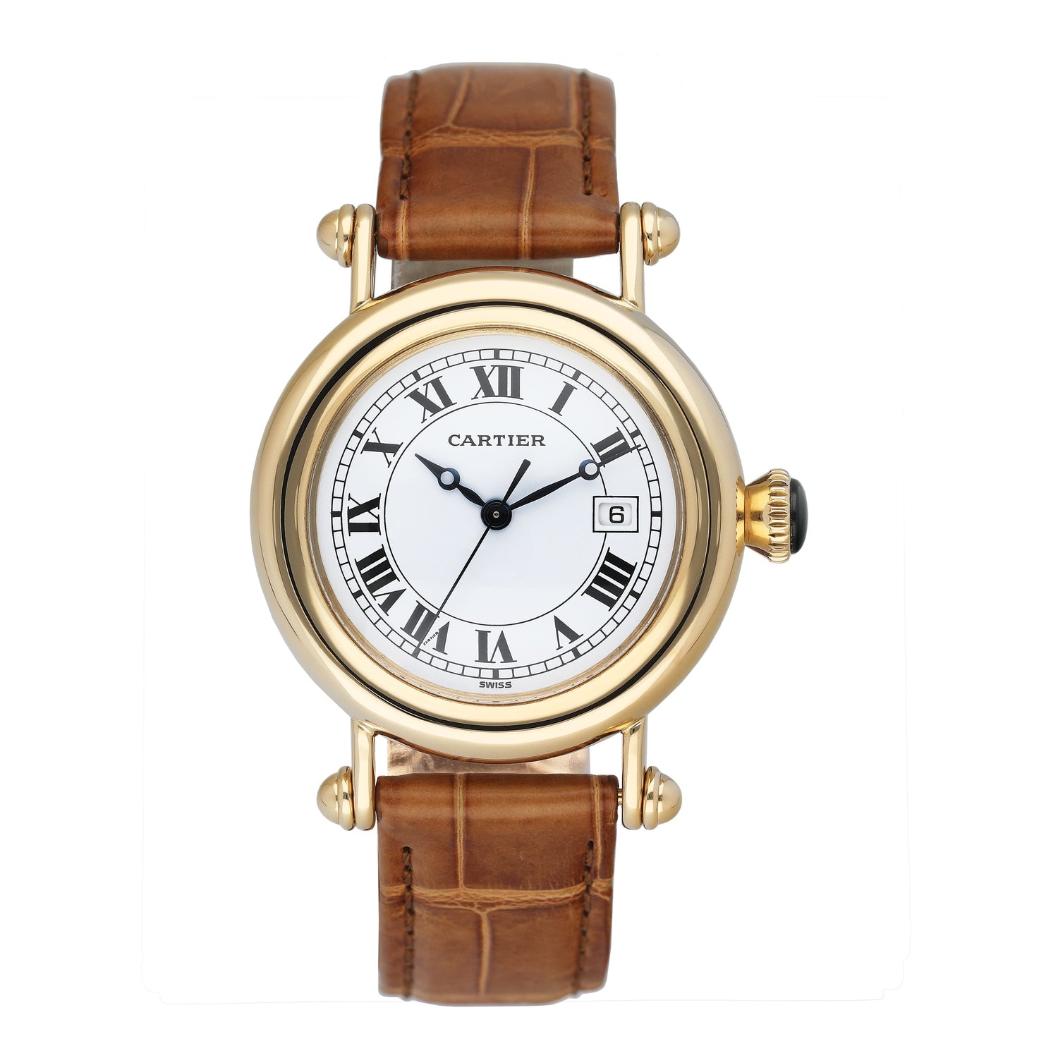 Cartier Diabolo Large W1507651 18K Yellow Gold Ladies Watch - Watches