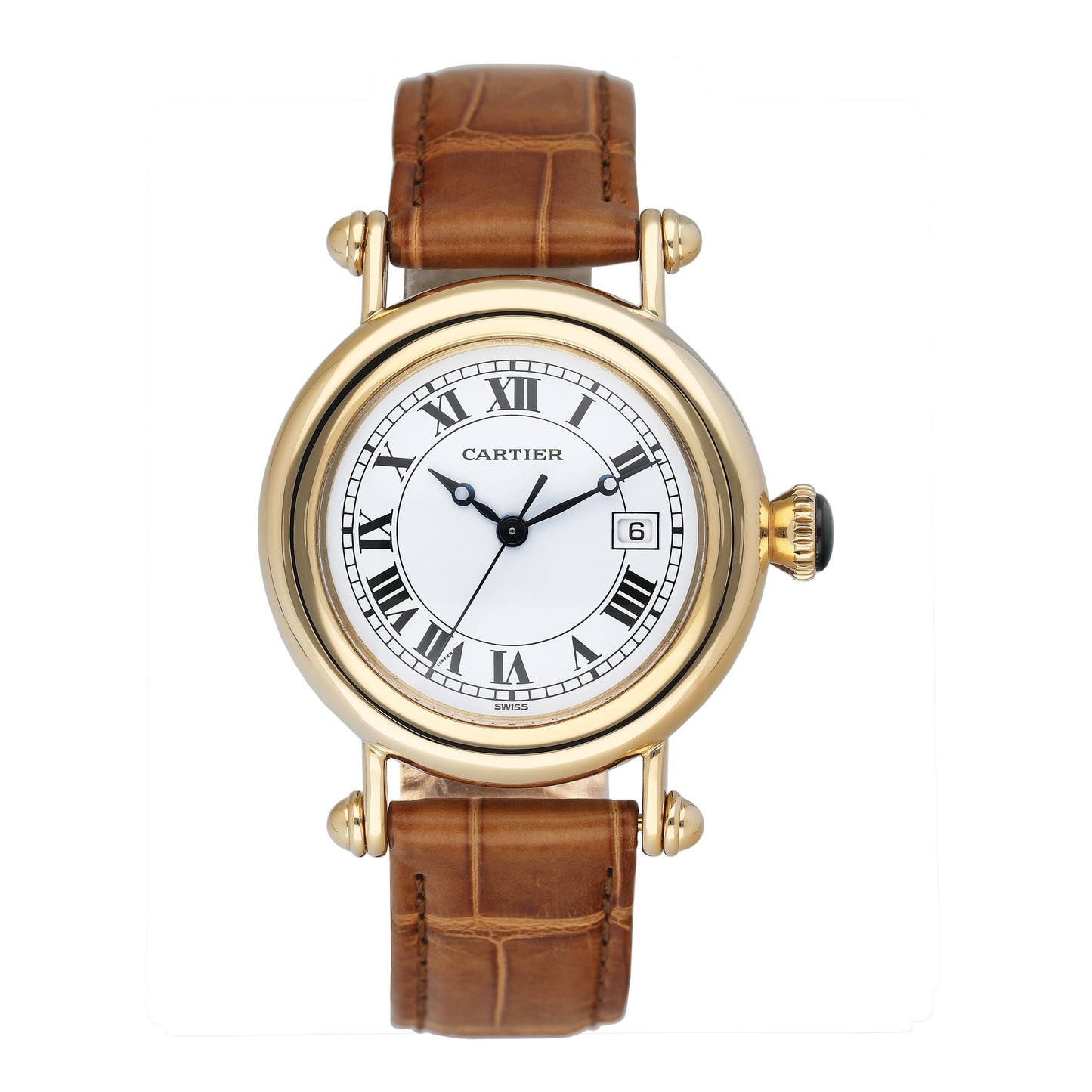 Cartier Diabolo Large W1507651 18K Yellow Gold Ladies Watch - Watches