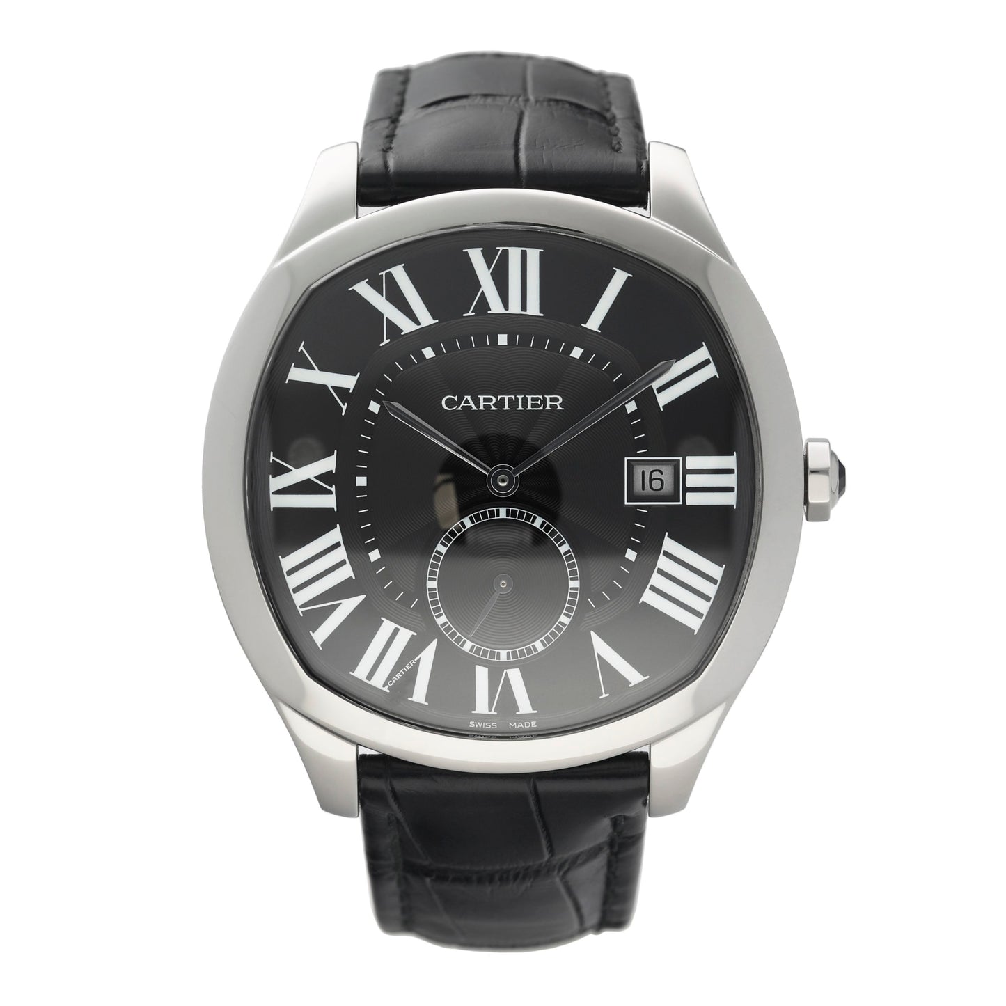 Cartier Drive De Cartier WSNM0009 Black Dial Mens Watch Box Papers