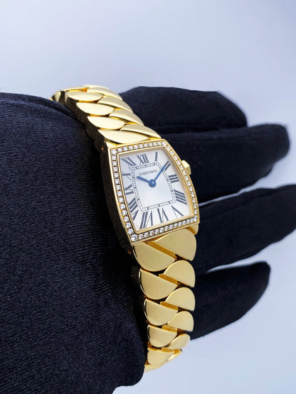 Cartier La Dona WE60040H 18K Yellow Gold Diamonds Ladies Watch Box Papers - Virtual