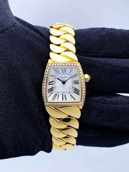 Cartier La Dona WE60040H 18K Yellow Gold Diamonds Ladies Watch Box Papers - Virtual